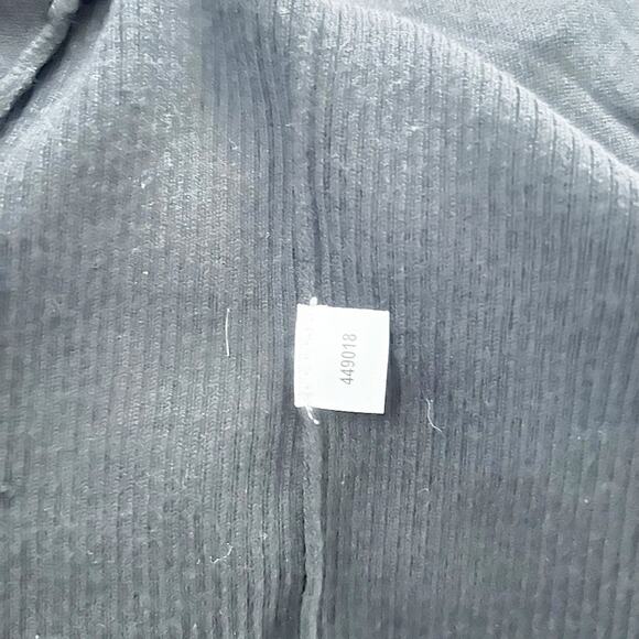 Ann Taylor Factory Black Long Sleeve Open Front Ribbed Knit Cardigan Size PM - Picture 7 of 7